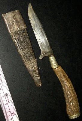 Original WW1 WW2 German Fighting Knife Uniform Personnel Item Field Gear Dagger - Image 1 of 4