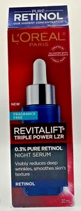 L'Oreal Paris Revitalift Derm Intensives Night Serum 0.3% Pure Retinol - 1.0 oz. - Picture 1 of 4