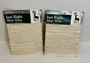 Menge 2 genau richtig Mini Borte schillernde Girlande Lametta Vintage National Tinsel Co - Bild 1 von 8