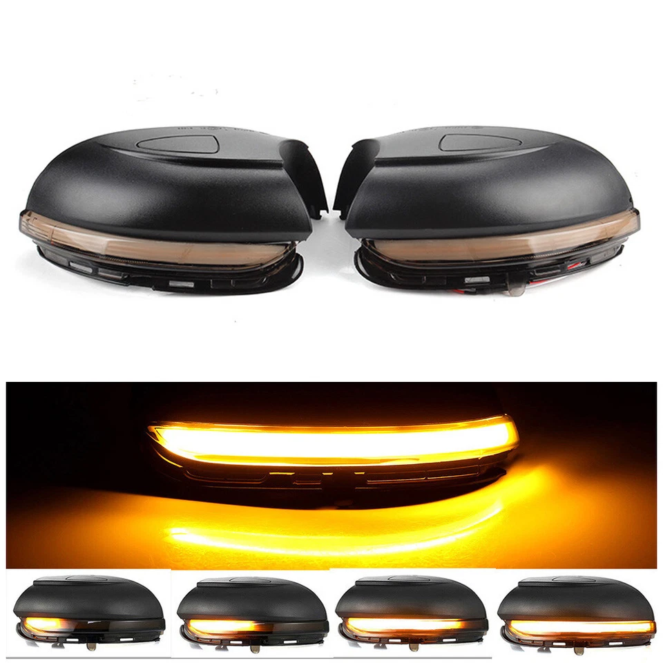 2X LED SIDE MIRROR SEQUENTIAL INDICATOR LIGHT LAMP FOR VW GOLF MK6 GTI TOURAN - Image 1 of 4