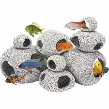 New listing
Penn Plax Stone Replica Aquarium Decoration Realistic Granite Look With Fish Hid