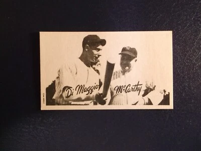 1972 TCMA 1936 Goudey Wide Pen Premiums Reprint DiMaggio McCarthy - Image 1 of 2