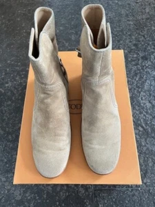 Tod's Stiefeletten Wildleder Leder, Farbe Sand,, Gr. 38; OVP - Bild 1 von 5
