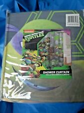 Nickelodeon Teenage Mutant Ninja Turtles Microfiber Shower Curtain 72" X 72"