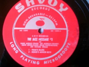 JAZZ MESSAGE # 2 - MEGA RARE ORIG '56 DEEP GROOVE - ON SAVOY LABEL - Picture 1 of 3