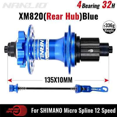 Cubos de bicicleta 120T MTB 6 patas ruído NBK rolamento selado HG XD MS 8-12S 28 32 36H - Imagem 1 de 4