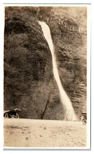 Postal RPPC Cascada Paisaje Ford Modelo T - Imagen 1 de 2