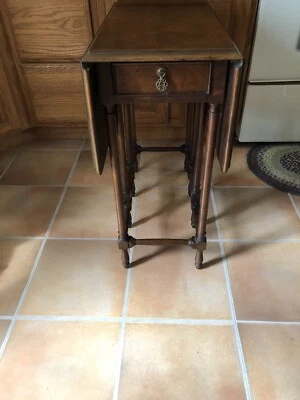 Henredon Table  Wood Folio Four Gate Leg Drop Leaf - Image 1 of 4