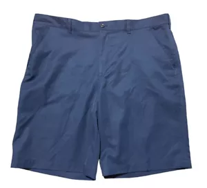 IZOD Golf Golf Shorts Chino Quick Dry Navy Blue Mens 42"x10" Lightweight Classic - Picture 1 of 6