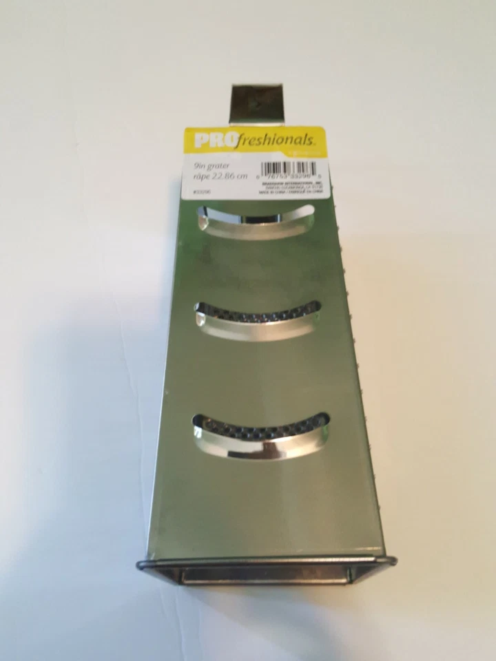 Classic Box Cheese Grater and Slicer, Stainless Steel, 4-Sided, 9-Inch - Image 1 of 2