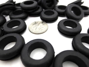 Rubber Grommet Bulk Deal (28QTY Pack) - Fit 9/16" Round Hole,  1/16" Thick Panel - Picture 1 of 12