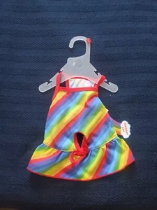 SIMPLY WAG Regenbogen Kleid Welpe/Hund SMALL - Bild 1 von 2