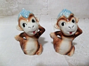 VINTAGE MONKEY FIGURINES JAPAN - Picture 1 of 2
