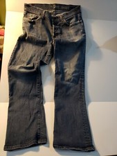 Men's Seven 7 For All Mankind Standard Button Fly Straight Leg Jeans Size 34 