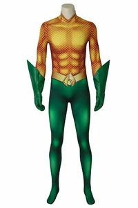 Aquaman Arthur Curry Jumpsuit Outfits Halloween Cosplay Costume - Picture 1 of 10