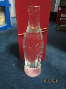 Coca-Cola Solid Clear Glass Coke Bottle Collectible  6 fl oz Bottle RARE! - Picture 1 of 2