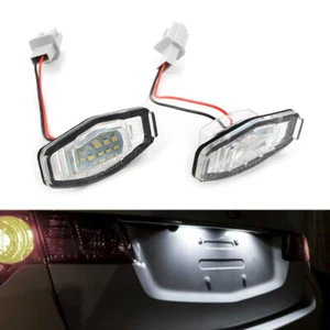 2x Whie LED License Number Plate Lights For Honda Accord Civic Acura TSX TL - Picture 1 of 11