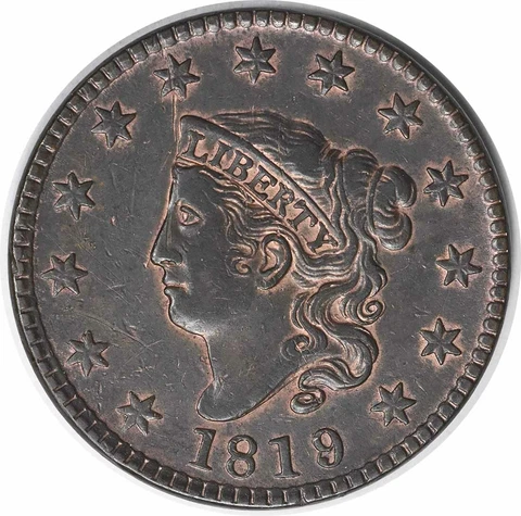 1819/8 Large Cent AU Uncertified #946 Cover