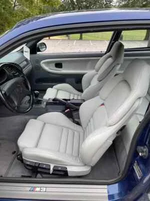 BMW E36 M3 Vader Sports Seat Covers (1994–1999) Gray Faux Leather Custom Made - Image 1 of 3