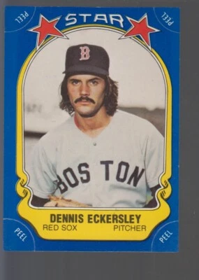 Dennis Eckersley  Boston Red Sox 1981 Fleer Star Stickers #34  - Image 1 of 2