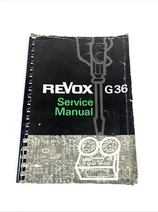 REVOX STUDER G36 G-36 REEL TO REEL REPAIR SERVICE Manual - Picture 1 of 4