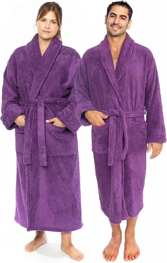 Classic Turkish Towels CTT Premium 100% Turkish Cotton Terry Cloth Bath Robe - Image 1 of 1