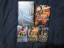 J R Ward Fallen Angels  Series #1-5 Lot of 5 Books Paranormal Fantasy P54