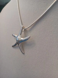 Starfish Statement Neckace.  Fine Silvertoned. - Picture 1 of 10