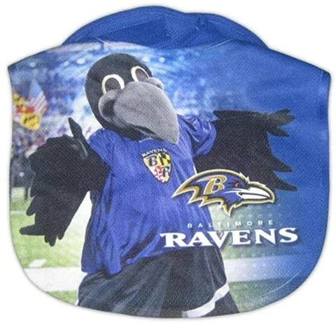 Baltimore Ravens Mascot Mesh Baby Bib Cover