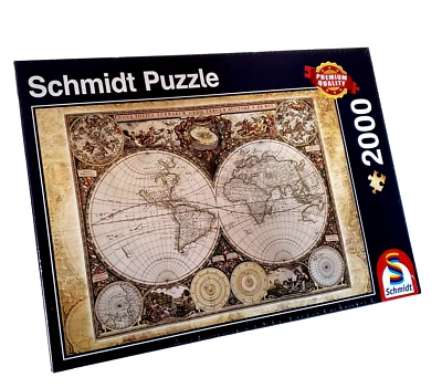 Mapa Histórico del Mundo, Rompecabezas Schmidt, 2000 Piezas, Nº: 58178 Regalo Foto 1 de 4