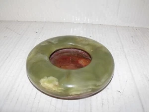 Vintage Green Onyx Ashtray - Picture 1 of 5