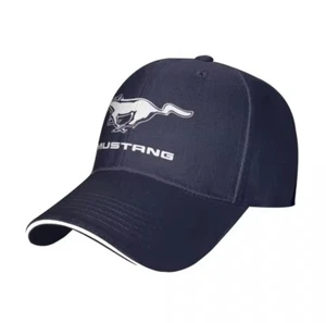 Gorra de béisbol Ford Mustang (nueva) unisex (azul marino) (talla única) - Imagen 1 de 4