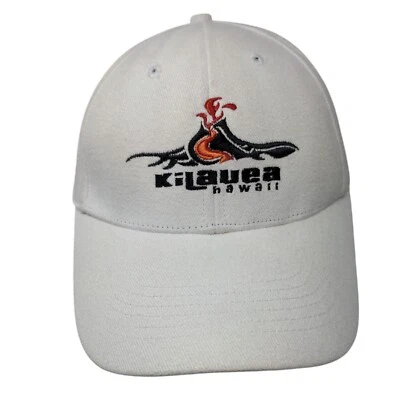 Sombrero Kilauea Hawaii Strapback Blanco Talla Única Bordado Hawaiano Prendas para la cabeza Foto 1 de 4