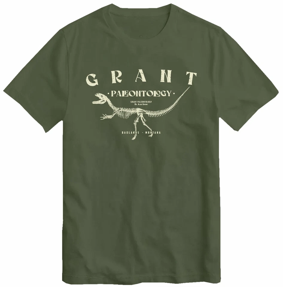 BESTCOLLECTION Grant Paleontology T Shirt Retro Movie Dinosaur T Rex Jurassic T Shirt Top