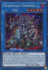 YuGiOh "VENDREAD CHIMERA" CIBR-EN085 Yu-Gi-Oh! 1ST EDITION SECRET RARE HOLO FOIL - Picture 1 of 1