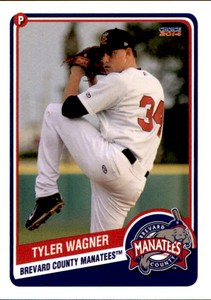 2014 Brevard County Manatees Choice #25 Tyler Wagner Las Vegas Nevada NV Card