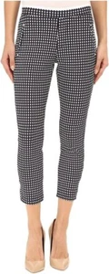 HUE Womens Checkered Knit Capris Navy X-Small X-Small 0-2 W23" Inseam 24" $46 - Picture 1 of 5