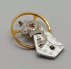 BREITLING 7750 CHRONOGRAPH DECORATE MOVT BALANCE WHEEL & BRIDGE (NOS & GENUINE) - Picture 1 of 4