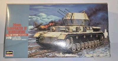 Carro Armato Maqueta del Flakpanzer IV Wirbelwind de 20 mm de HASEGAWA a escala - Immagine 1 di 2