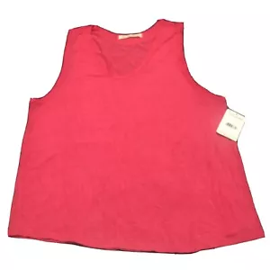 NWT Women’s Free People Fuschia Pink Boho Flowy Tank Top Large OB948615 - Picture 1 of 8