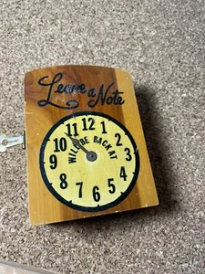 Insegna Vintage Tornerà All'Orologio Negozio Clienti Ufficio Piccola Impresa - Foto 1 di 13