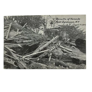 Original Antique Postcard 1912 Tornado Disaster Aftermath - Syracuse, NY #2 - Picture 1 of 2