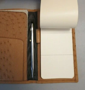 Vintage Ostrich Leather Wallet and Cross Century Rhodium Plated Pencil Gift Set - Picture 1 of 12