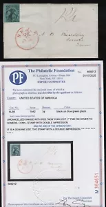 Scott 6LB5a double impression on cover, 2025 PFC VERY RARE Scott Cat $4,500 - Picture 1 of 9