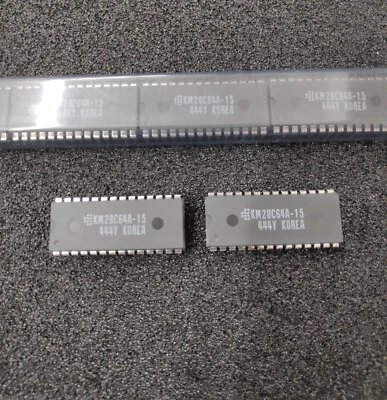2 Stück/pcs - KM28C64A-15 - SAMSUNG SEC DIP28 - 8Kx8 Bit CMOS EEPROM 28C64 - Image 1 of 2