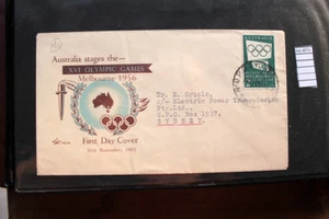 FDC AUSTRALIA 1956 OLÍMPICO MELBOURNE (ROS4074) - Imagen 1 de 1