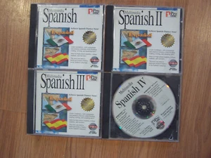Pro One Multimedia Spanish I III III IV CD-ROM set Achieve Spanish Fluency Now! - Picture 1 of 1