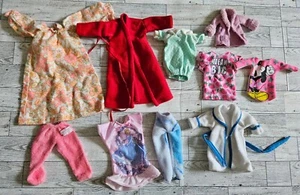 Vtg Barbie Doll Pajamas Clothes Lot Sleepwear Robe Nightgown Pants - Picture 1 of 6