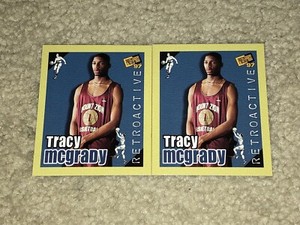 1997 Press Pass Double Threat Retroactive Tracy Mcgrady (2) RC Card Lot 