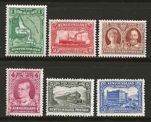 NEUFUNDLAND #172-177 MH - 6 aus dem 11er Set - neu graviert; Wasserzeichen - Bild 1 von 2